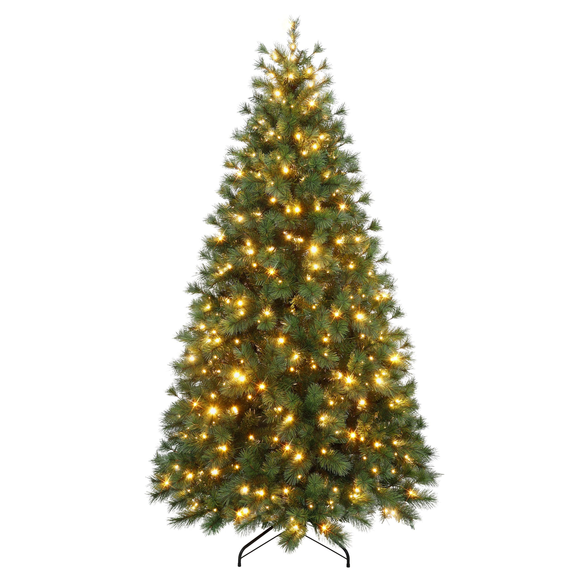 6.5ft. Pre-Lit Colorado Pine Artificial Christmas Tree, Dual Function LED Lights